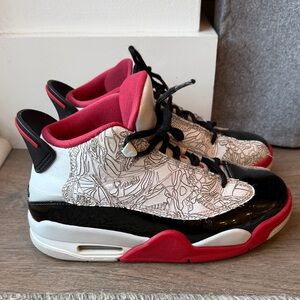 BIG KIDS' AIR JORDAN DUB ZERO "WHITE VARSITY RED"